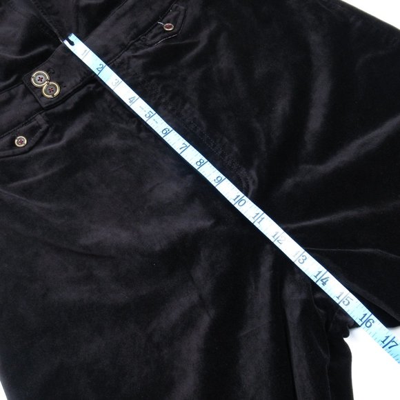 32T 💙 Anthropologie Pilcro Deep-V Corduroy Jumpsuit Black - 32 TALL - Picture 7 of 11